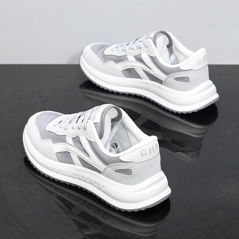 DMXUXM『设计风』轻松搭配~匠心制作~新款软底百搭休闲运动小白鞋男