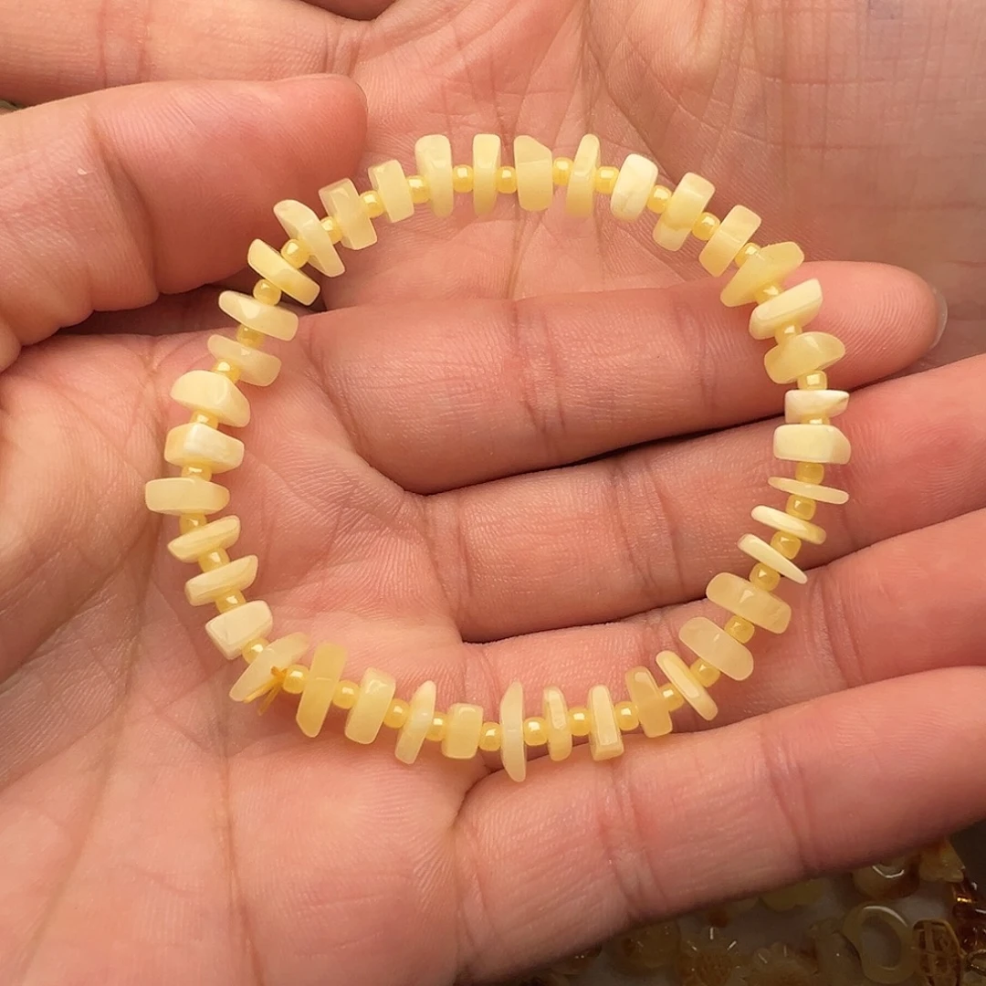 蜜蜡未镶嵌颈饰蜜蜡边角料手串（福利价）