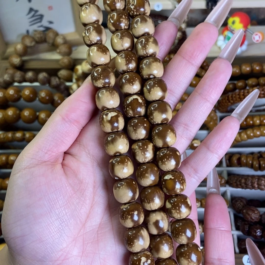 紫金鼠手串半实心花皮老型