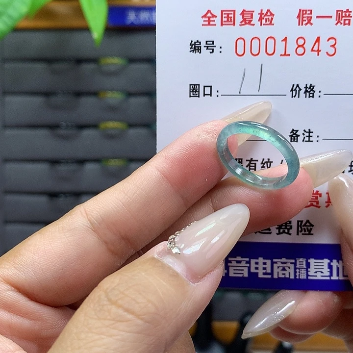 翡翠戒圈未镶嵌     1843