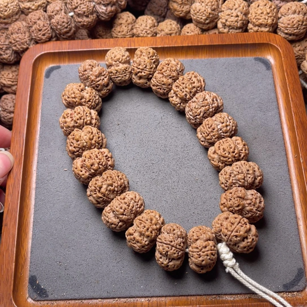 菩提籽类30号金刚菩提原生态梅花夹板手持25