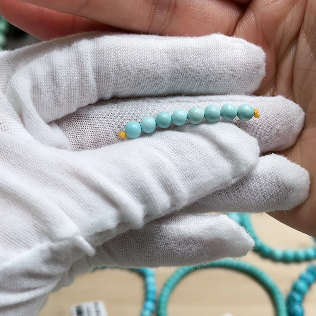 绿松石圆珠未镶嵌