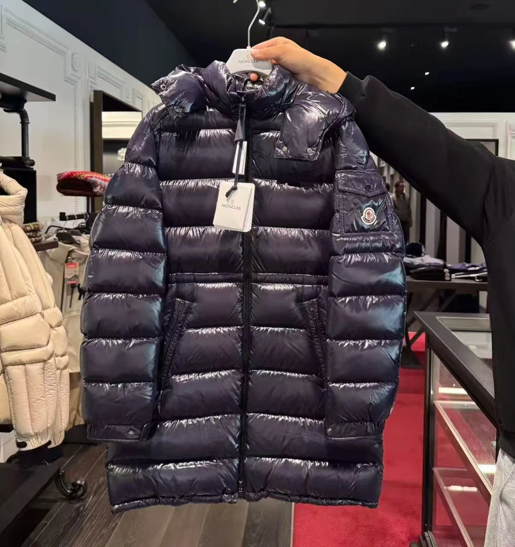 未使用 MONCLER 盟可睐/GG/14a童装午夜蓝羽绒服cavettaz 福利