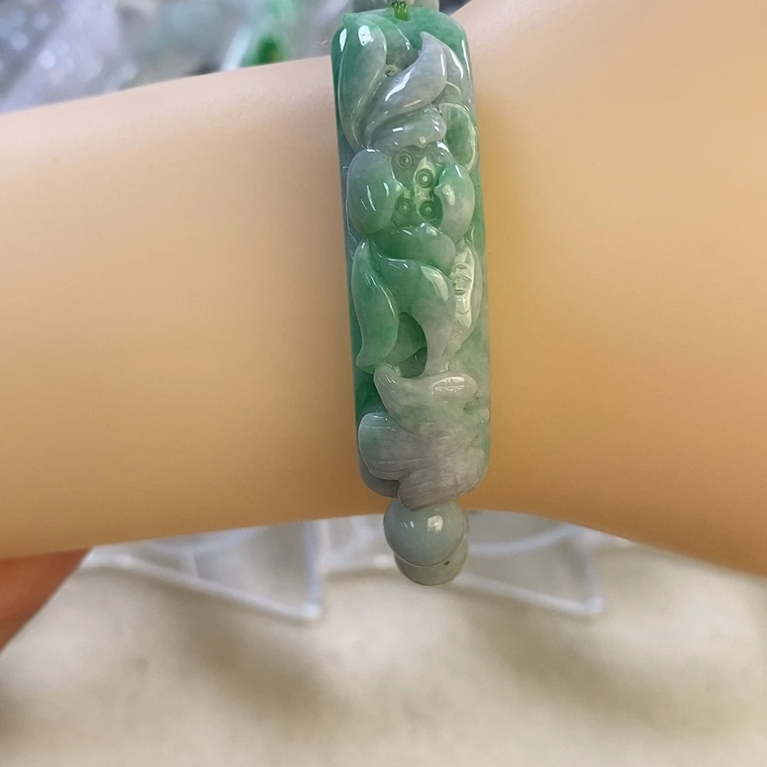 翡翠未镶嵌手链58