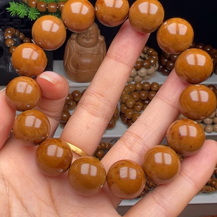 手串紫金鼠卡15.7半实心光珠