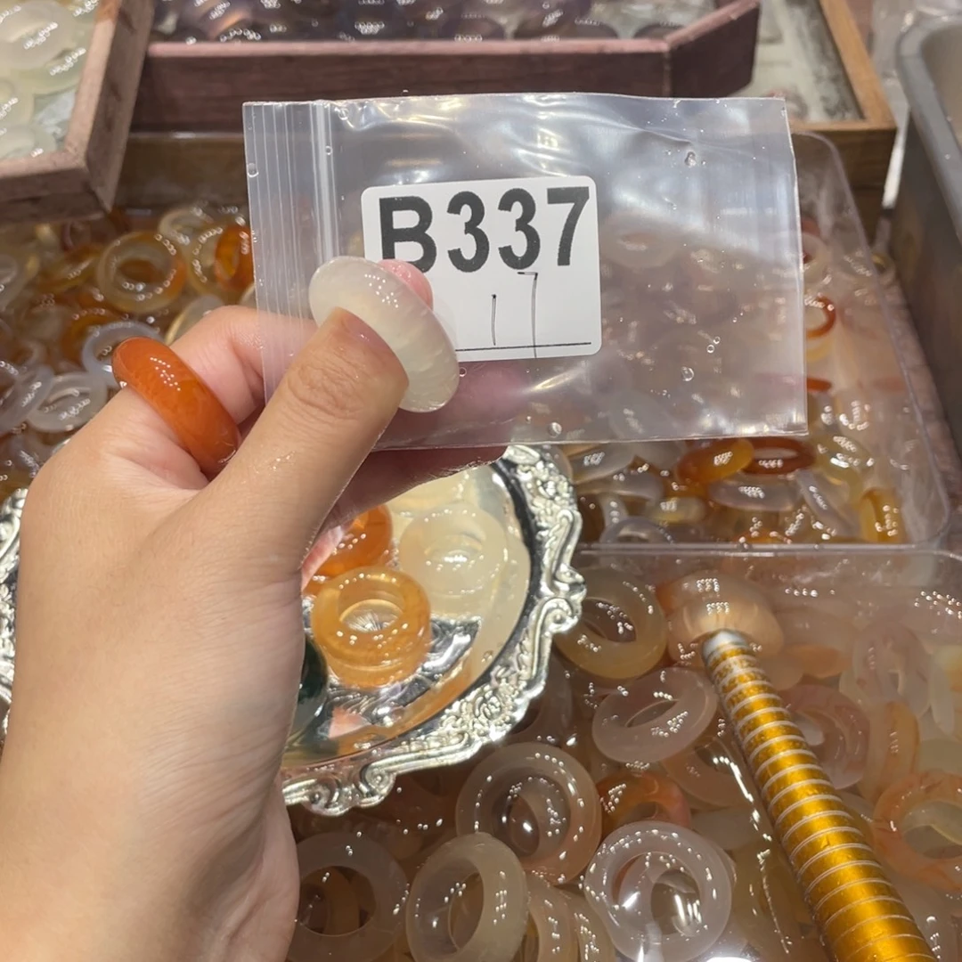 玛瑙/玉髓未镶嵌戒指337