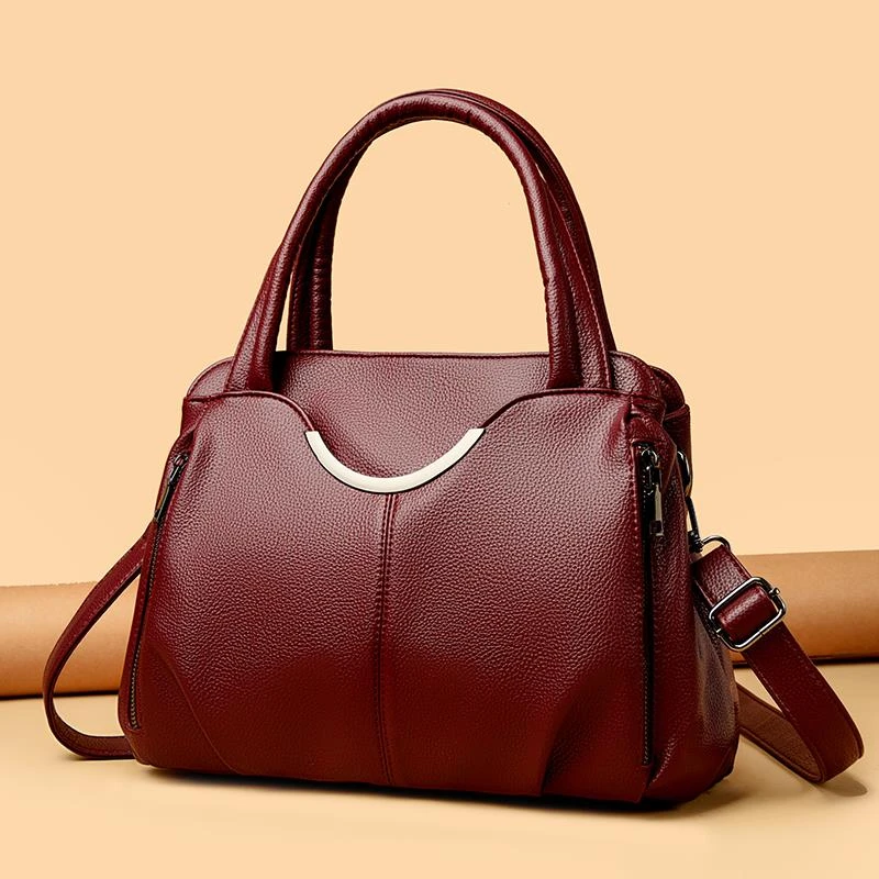 米琦袋鼠品牌妈妈包女包2025新款时尚手提包洋气中老年女士斜挎包