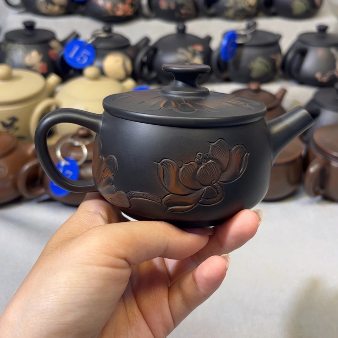【闪购商品】红泥 浮雕莲蓬 容量 160c c