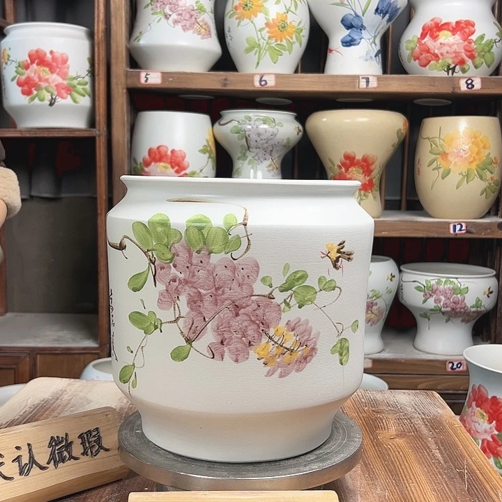 摆件电饭煲紫藤新款陶瓷陶瓷