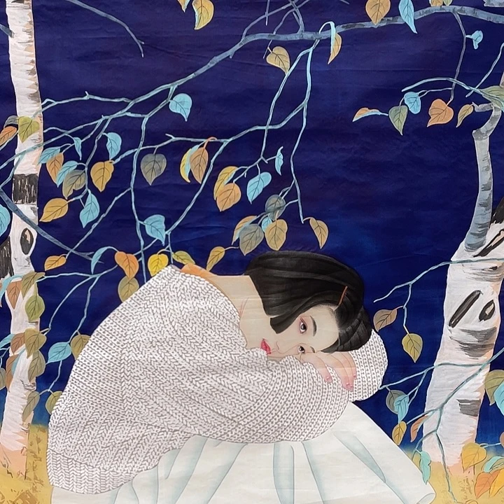 圆形何老师四尺人物