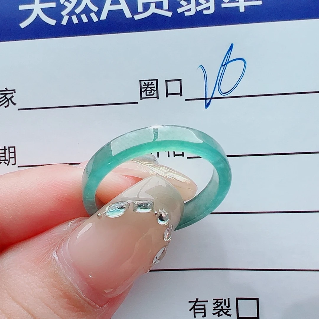 未镶嵌戒指翡翠小**吧戒圈
