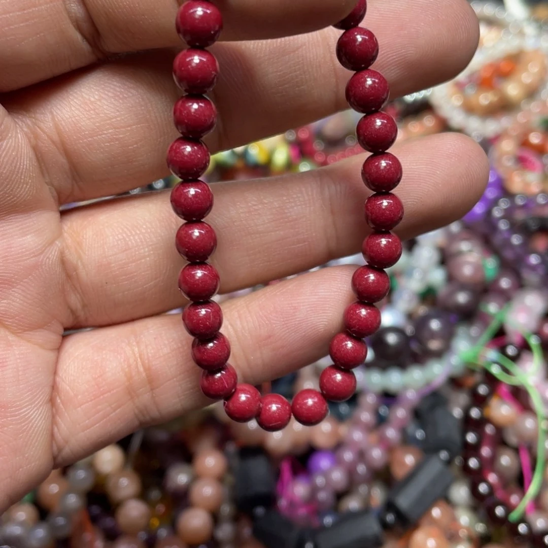 烟晶手链银S800镀金镶嵌