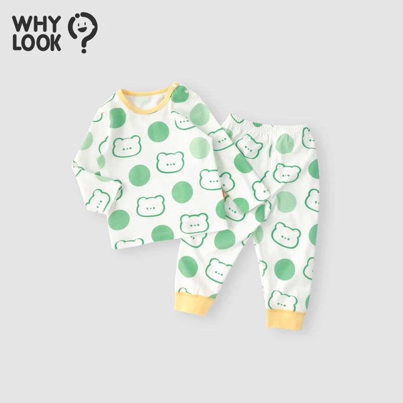 【主播福利】WHYLOOK宝宝内衣套装儿童衣服春秋家居服睡衣纯棉分体