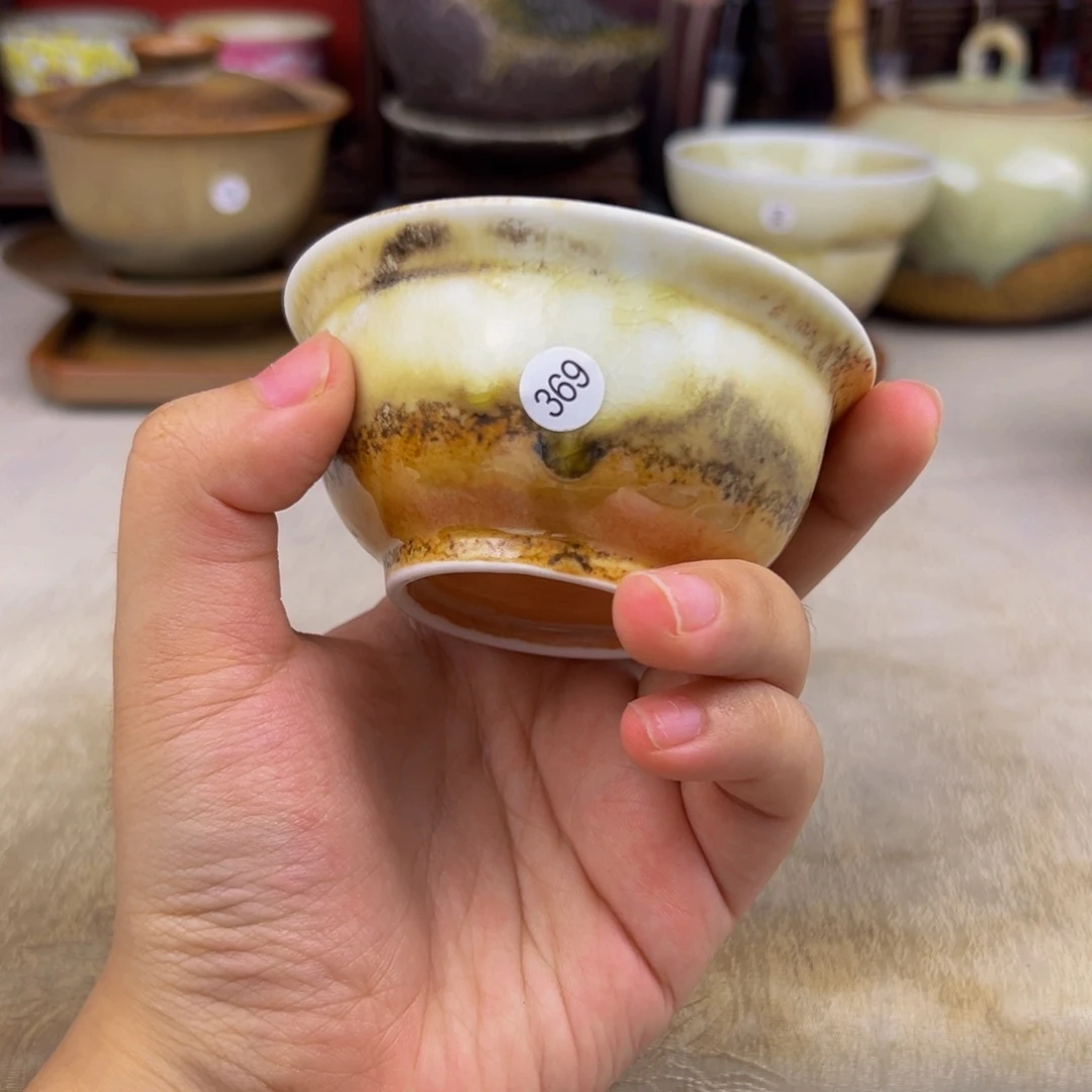 杯纯手工柴烧主人杯