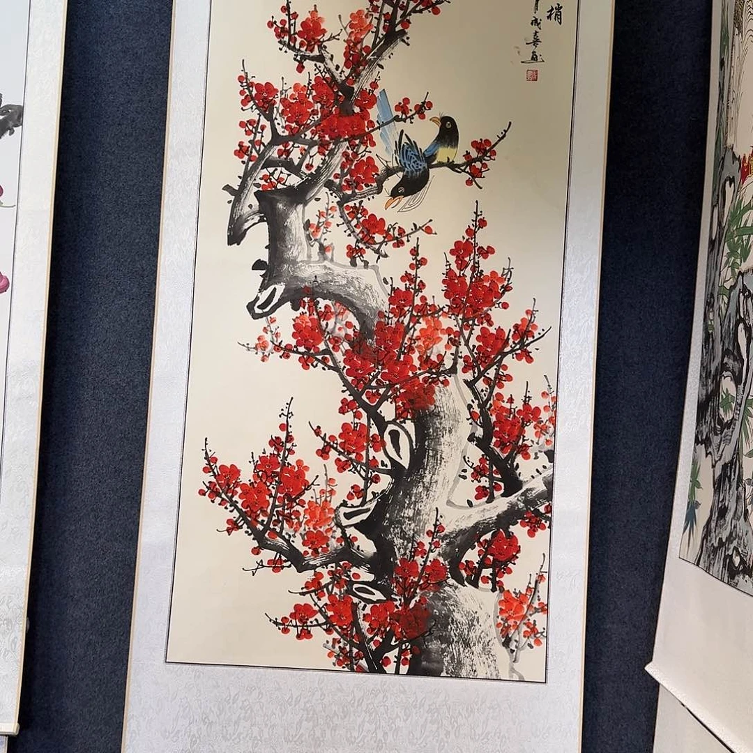 纯手绘国画作品好看四尺