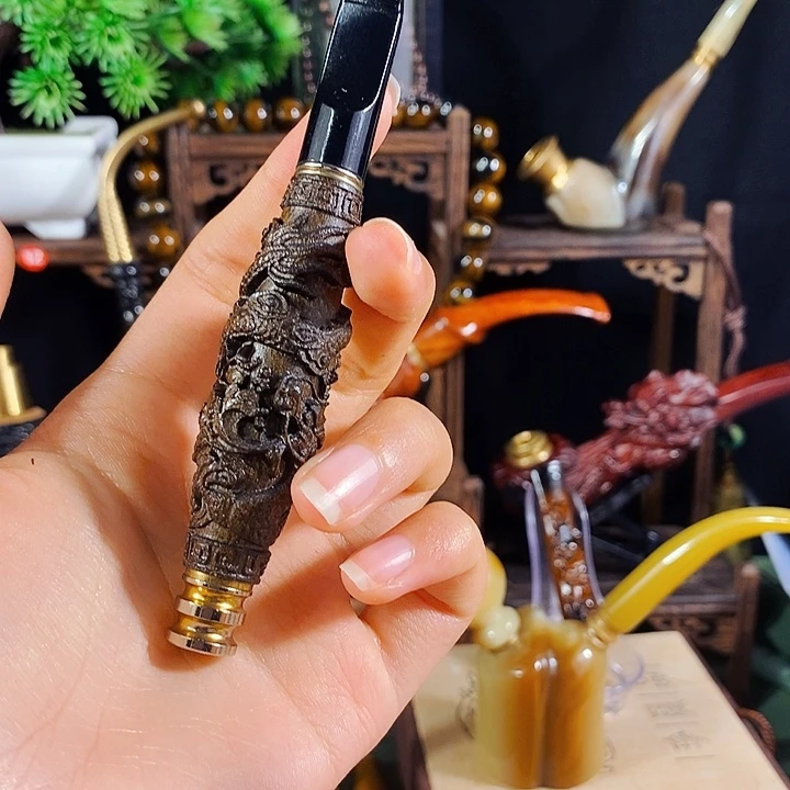 高端定制金丝楠烟嘴