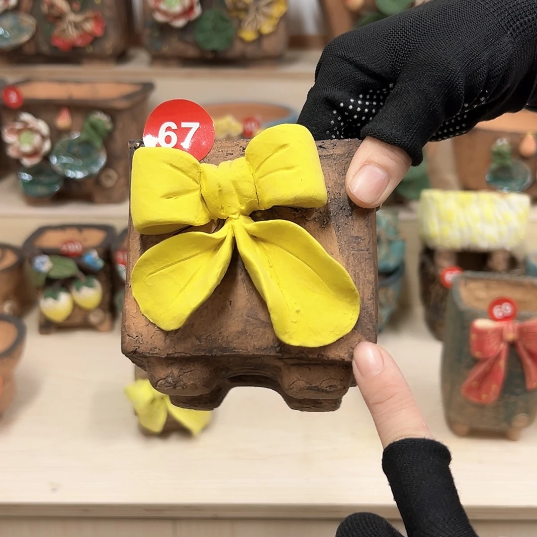 紫砂花盆福利67号内口7外高9