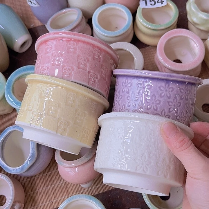 红陶陶瓷花盆当场满12包邮