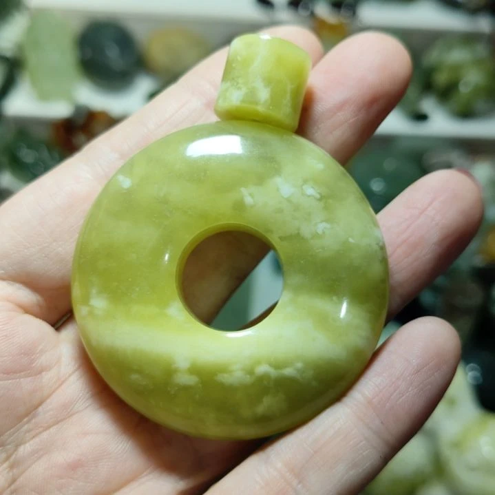 岫玉平安扣未镶嵌