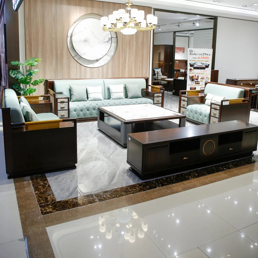 (大利家具) 022-J828沙发茶几电视柜家用客厅沙发组合