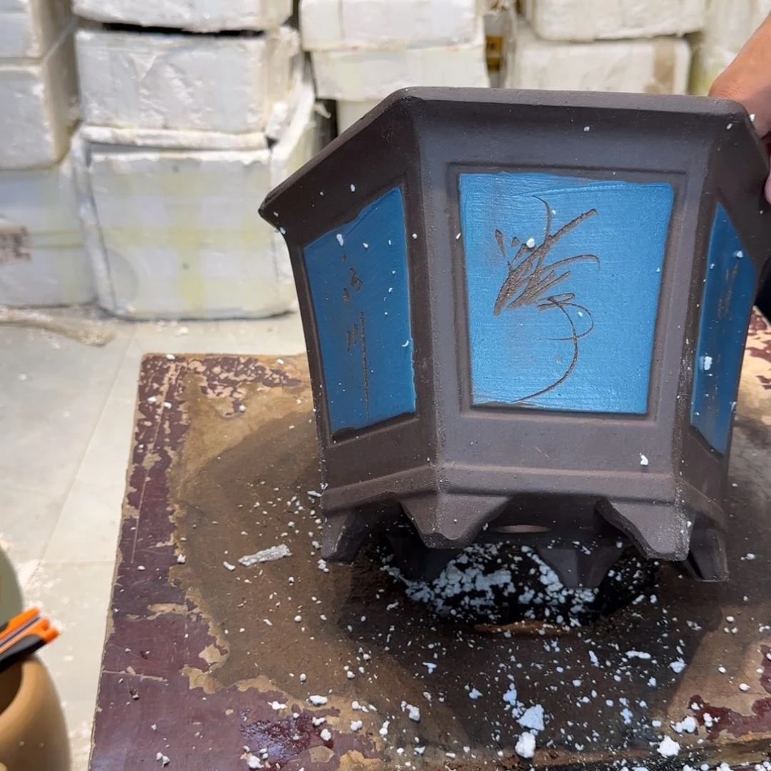 紫砂花盆口径26.16口径