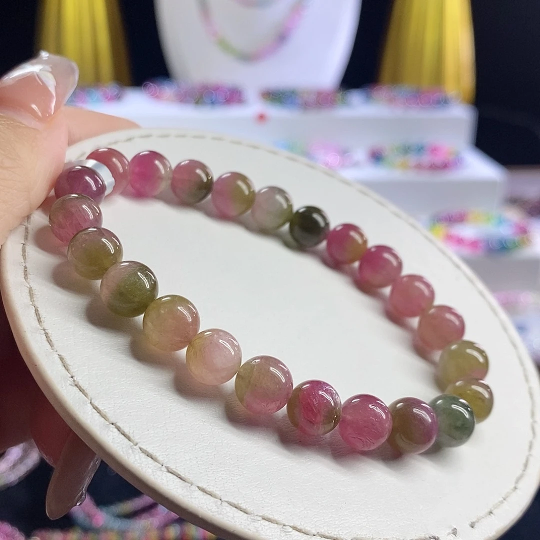 未镶嵌手链碧玺西瓜