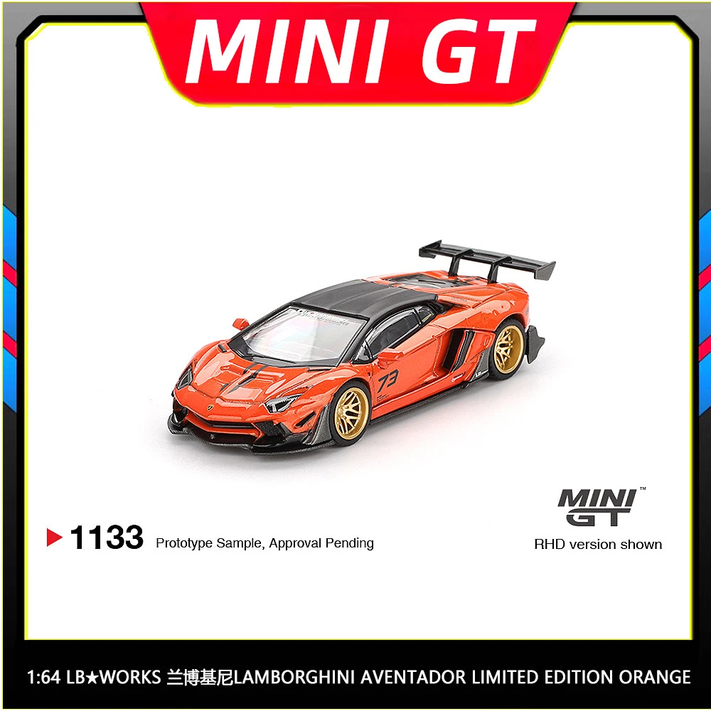 现货 MINIGT 1:64 LB-WORKS 兰博基尼埃文塔多大牛收藏车模#1133