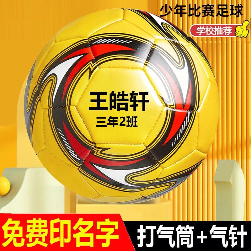 正品足球儿童中小学生专用5号4号中考足球幼儿园比赛训练高低弹