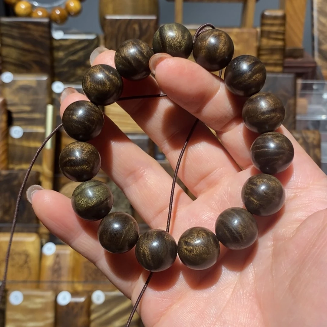 金丝楠手串/手链S****斯金丝楠木小叶桢楠1.5