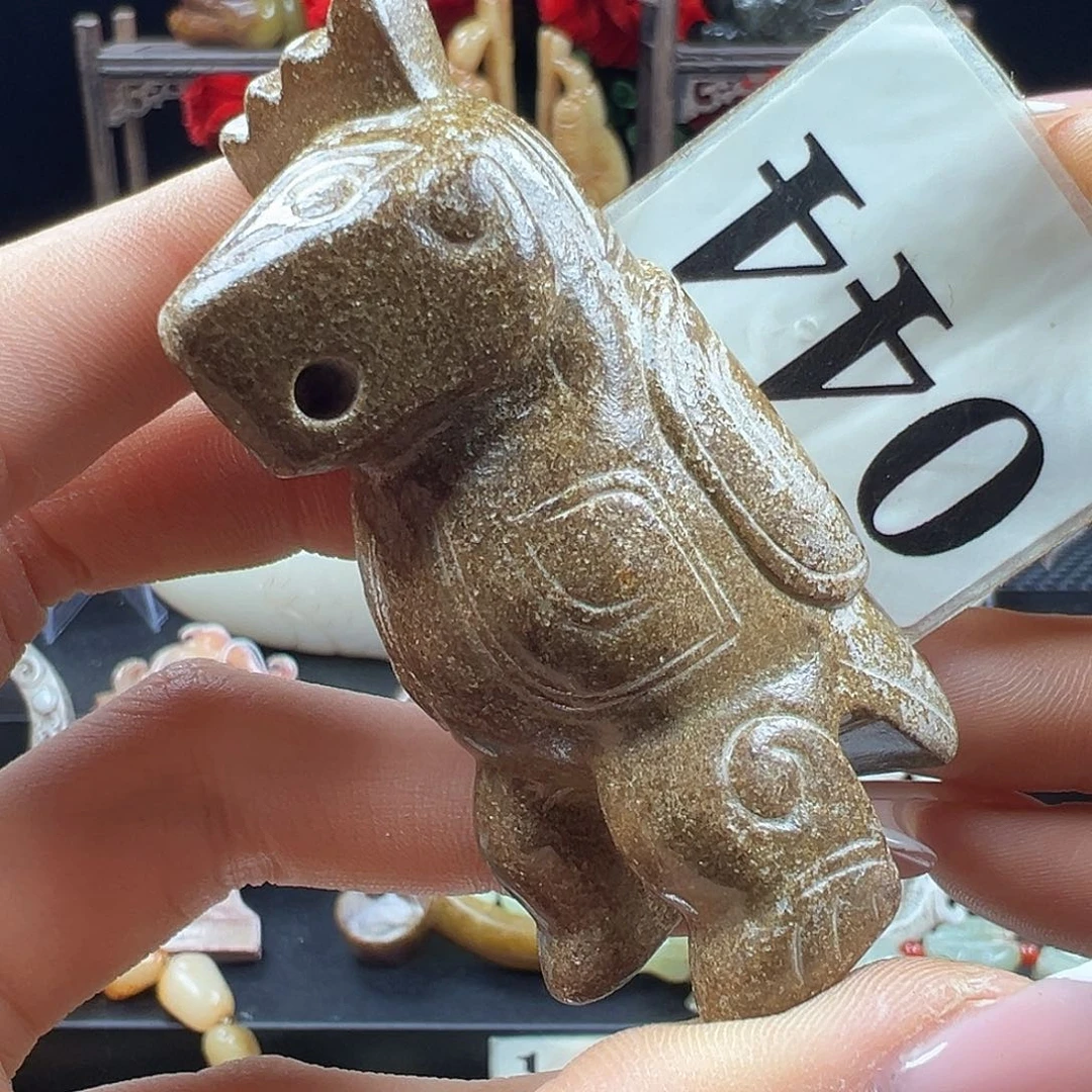 和田玉未镶嵌挂件