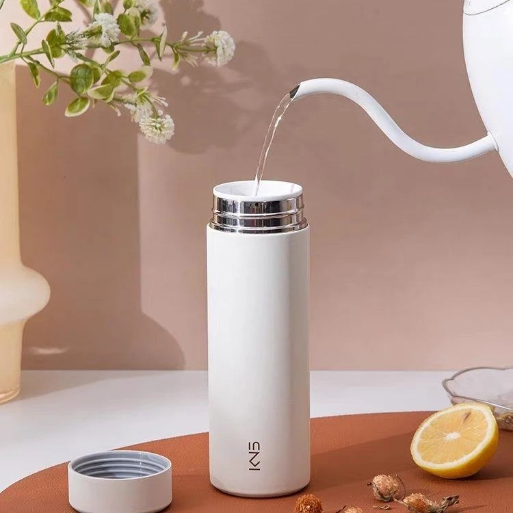 乌市发货新疆包邮全瓷内胆陶瓷保温杯简约水杯高颜值小众茶水分离