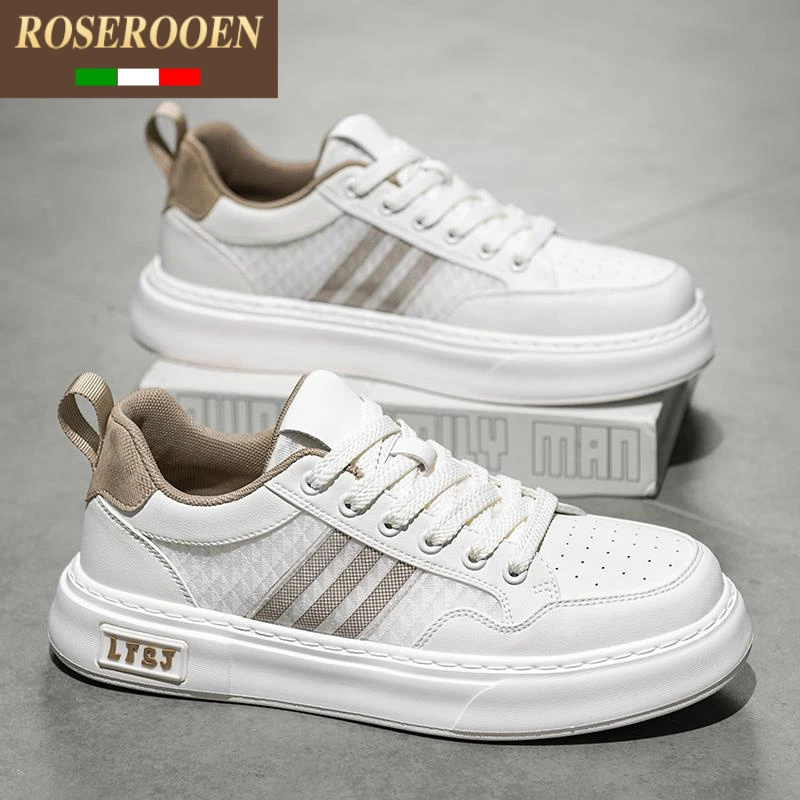 男鞋2025新款夏季透气网面薄款运动休闲小白板鞋男款鞋子百搭潮鞋