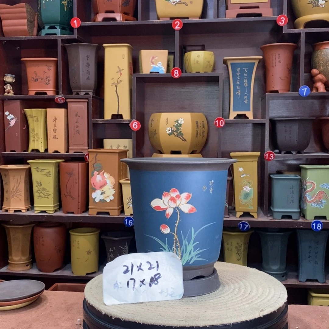 紫砂艺术紫砂花盆