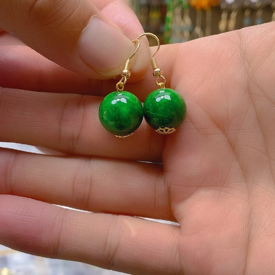 玛瑙/玉髓耳钉合金玛瑙