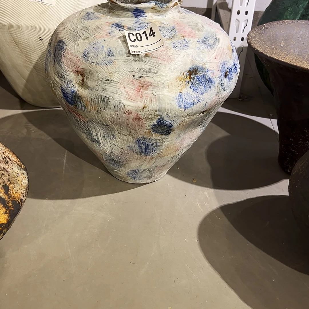 吴***秒瓶C014高32口8陶瓷花瓶无孔