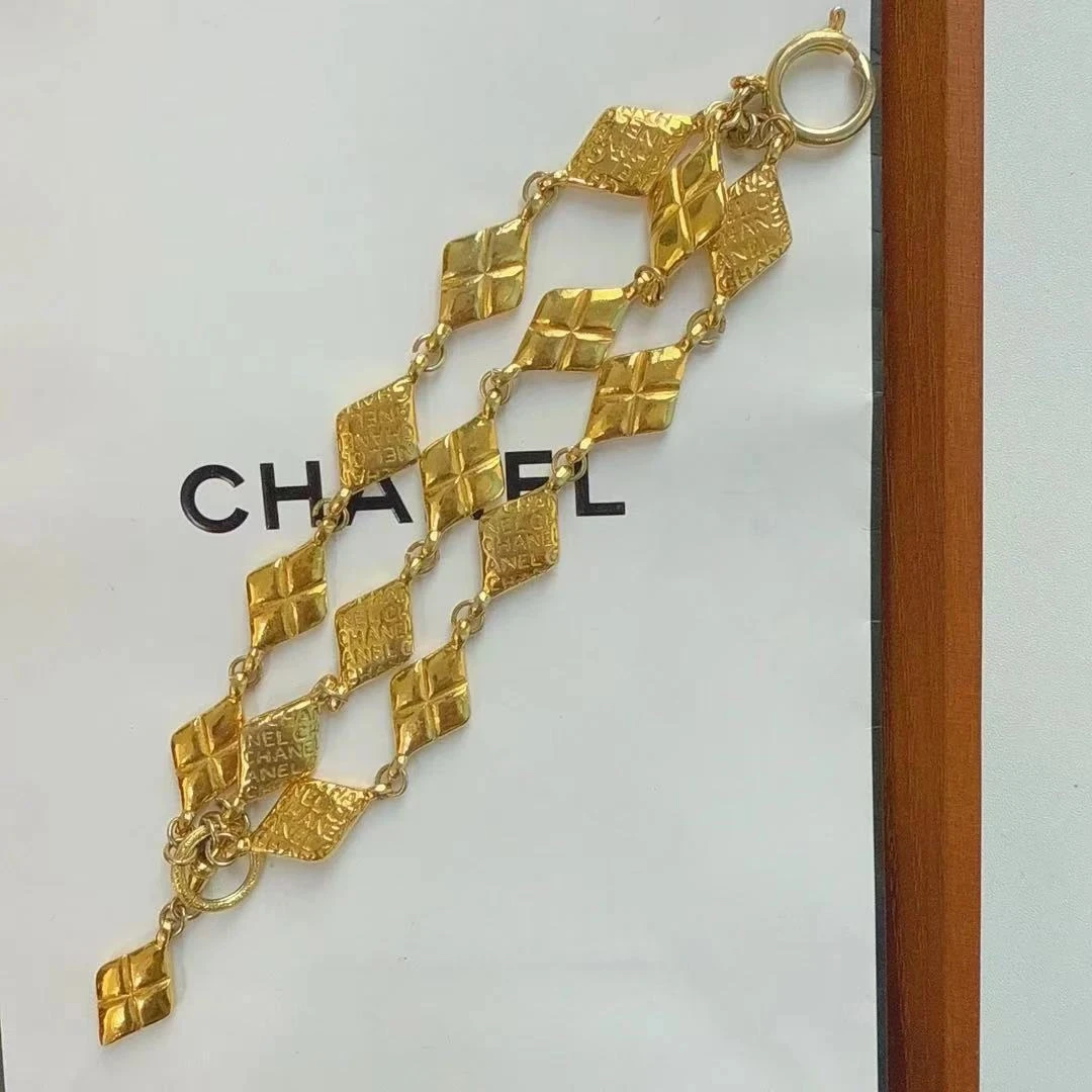 95新 Chanel/香奈儿 Chanel vintage香奈儿中古三层手链