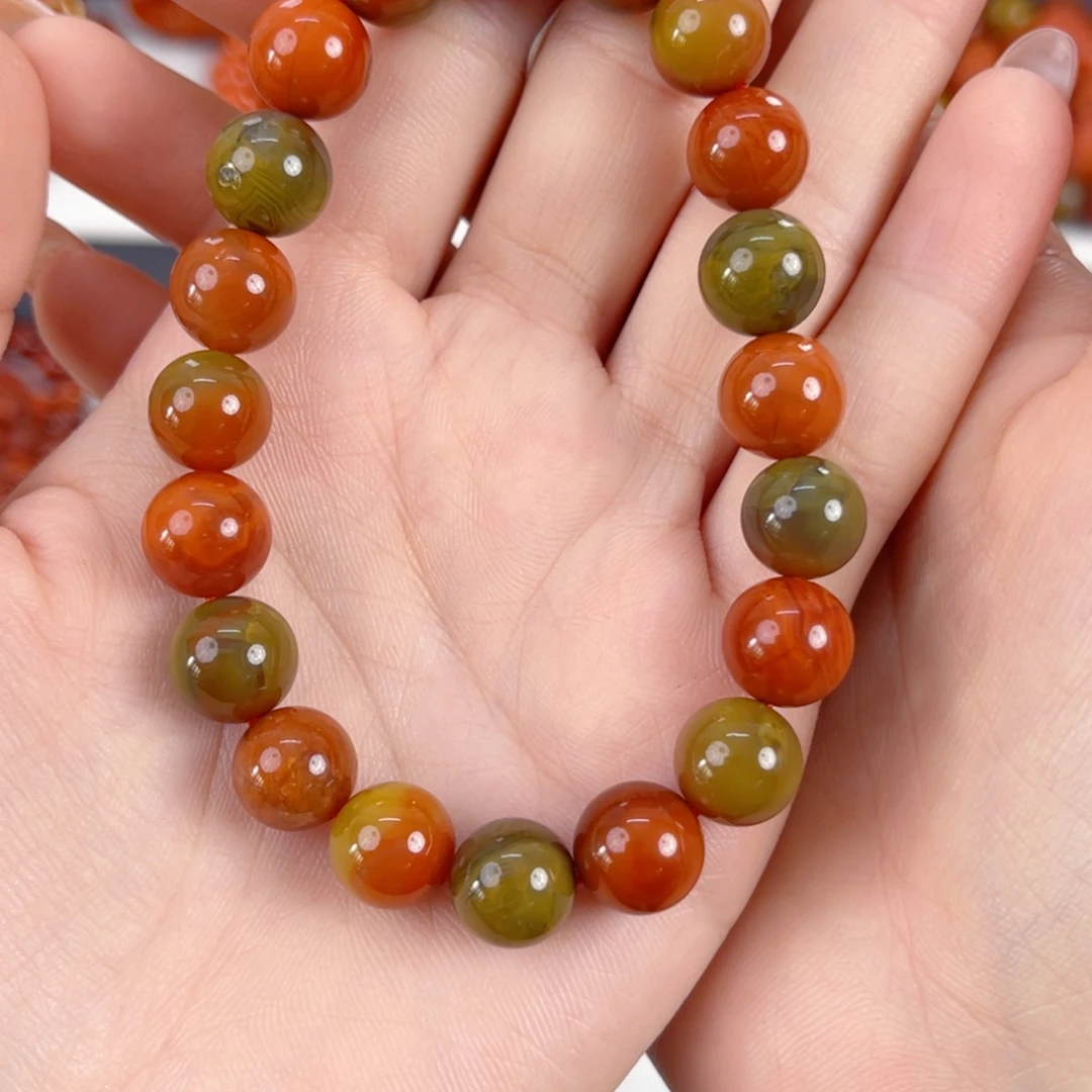 南红玛瑙未镶嵌大山包包浆10mm手串
