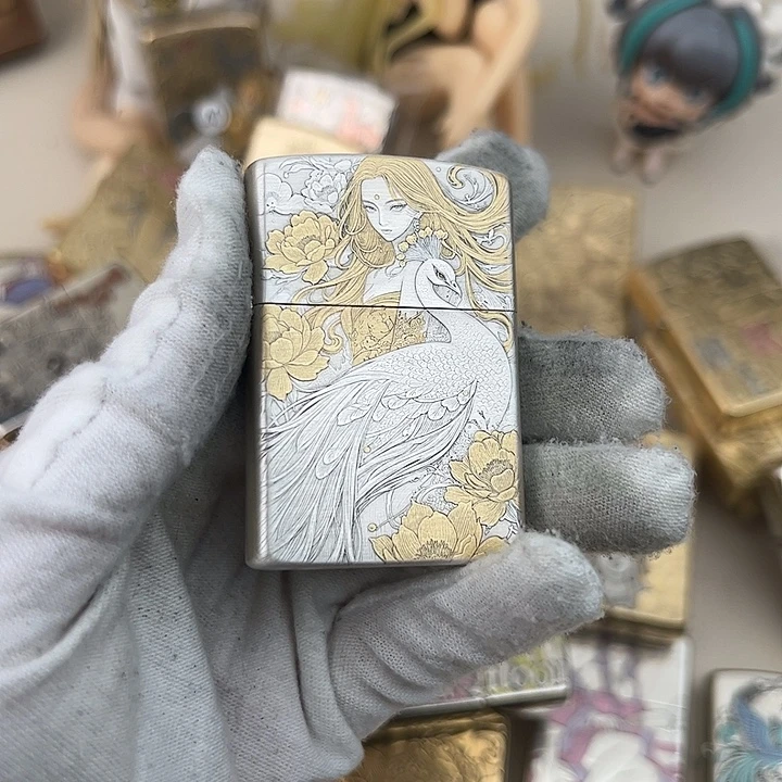 孔雀公主，镀金银，白铜