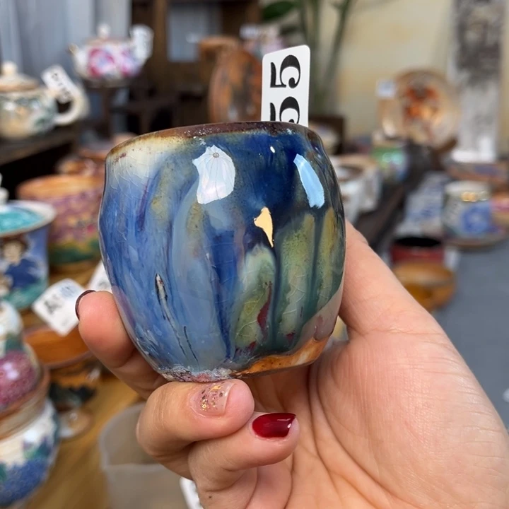 全手工柴烧志野杯455小暇