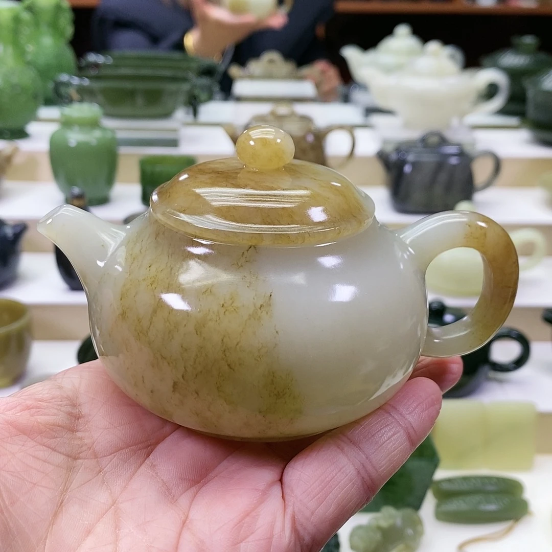 和田玉茶壶未镶嵌武*