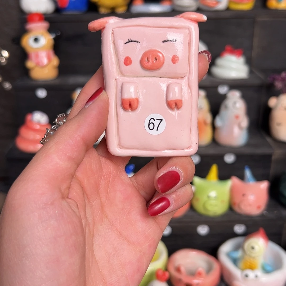 摆件手捏陶瓷，默认微瑕67