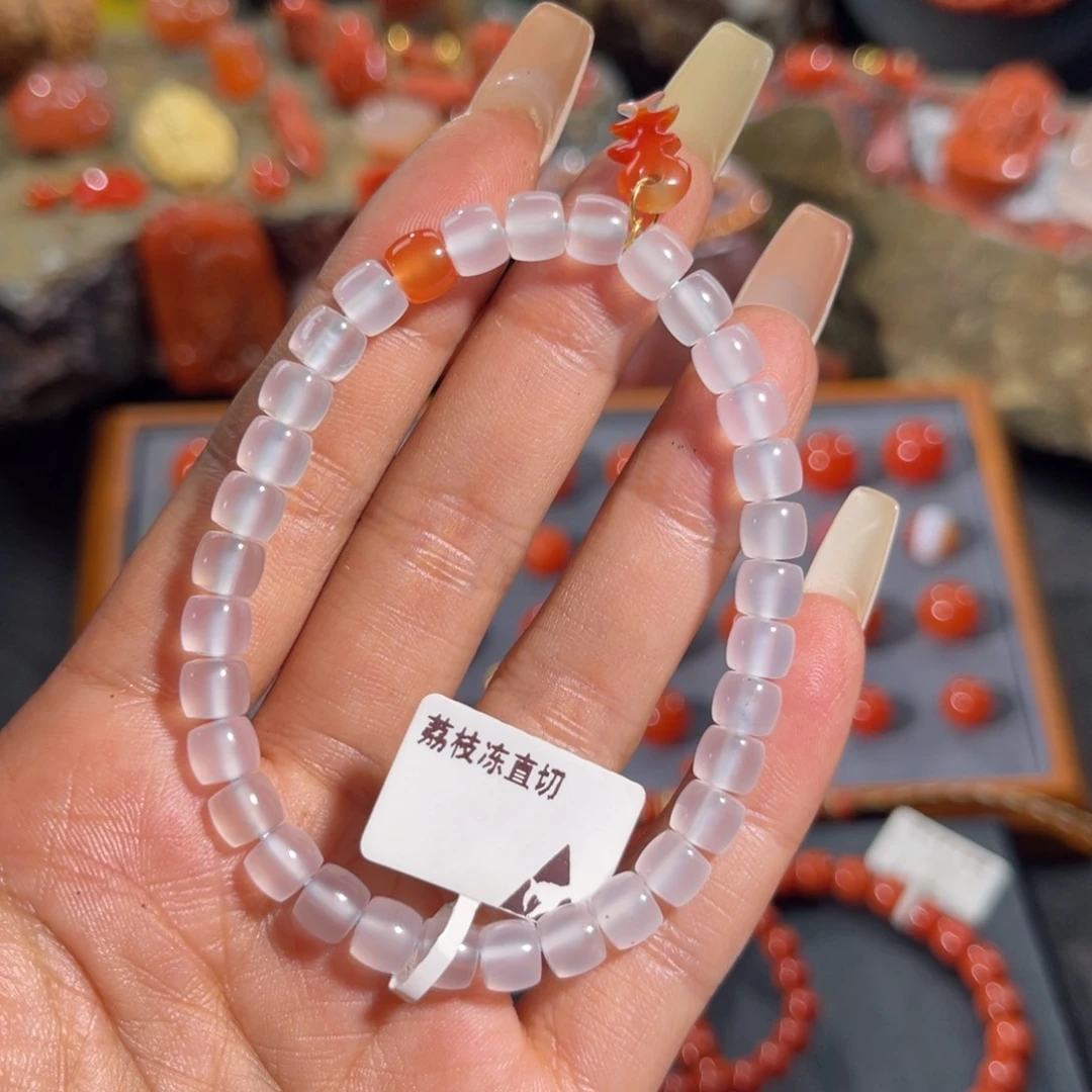 玛瑙/玉髓荔枝冻单圈6未镶嵌