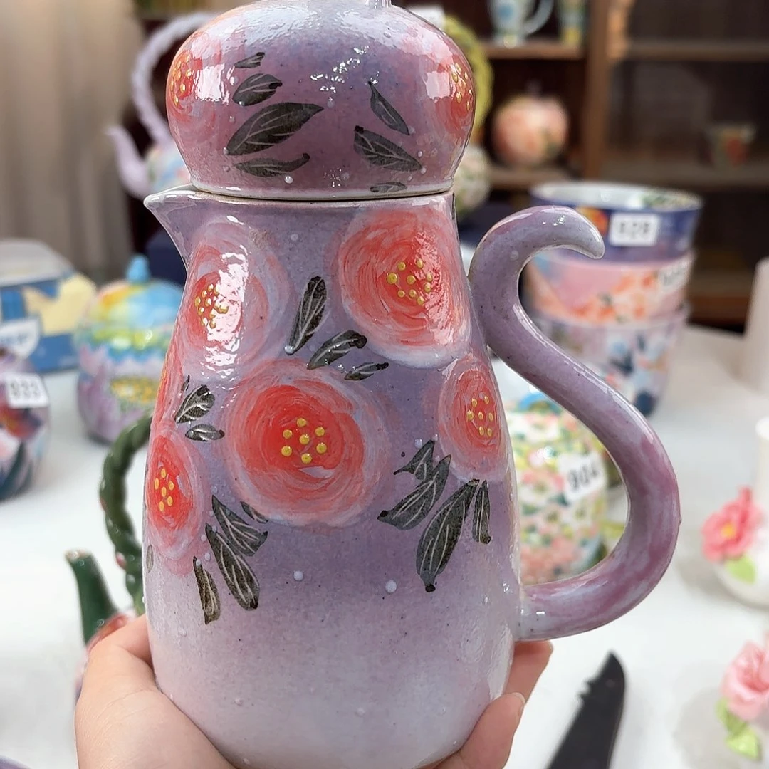 景德镇手绘高温釉下彩陶瓷茶具