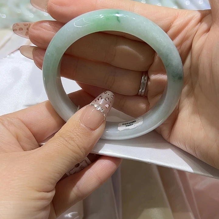 翡翠未镶嵌手镯天然翡翠手镯3907