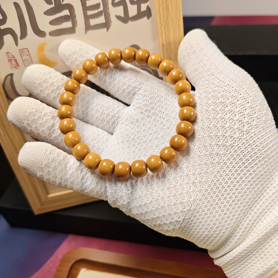 【归圆小老型】-老型-猴头手串-原色-尺寸9+无瑕疵小老型