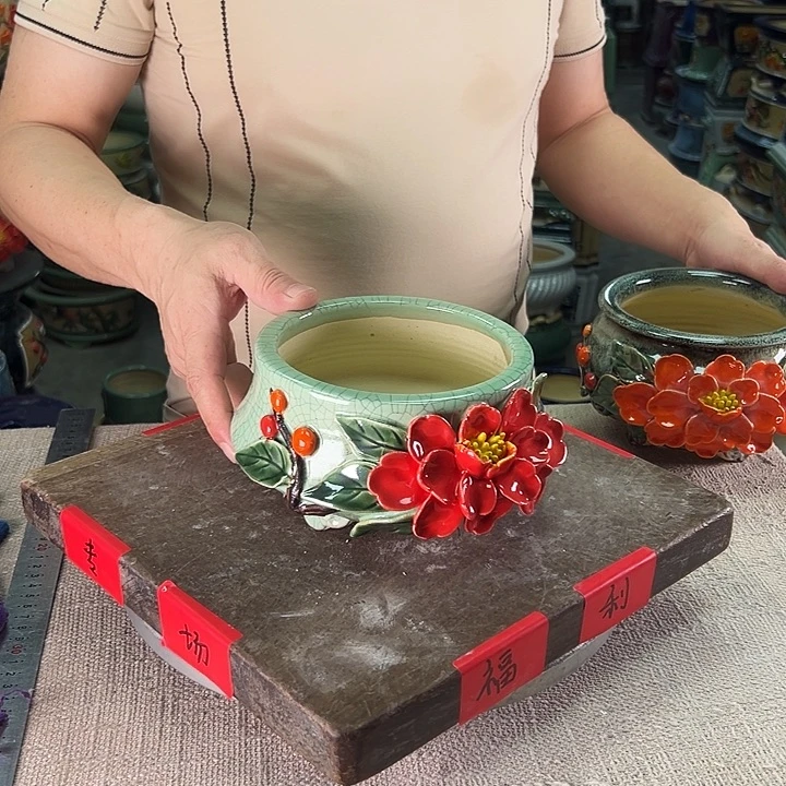 泳坤堂石湾盆陶瓷