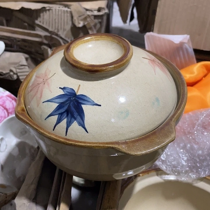 杯老粗瓷土砂锅一个 微瑕