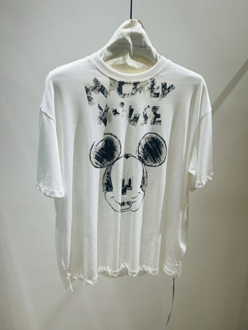槐花海女装米奇印花T恤