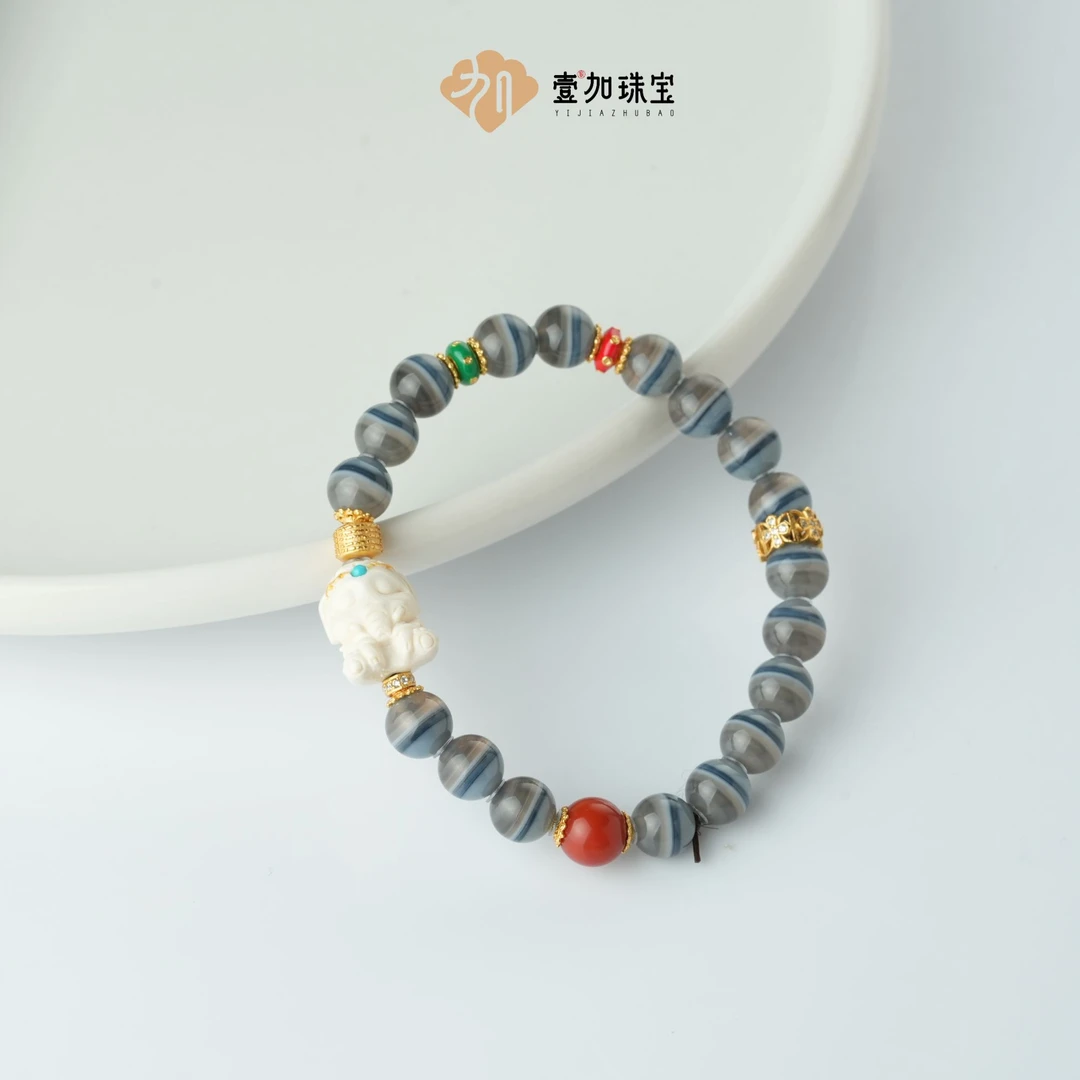 壹加林妹妹 | 玛瑙上肯XC药师手串多样性发一