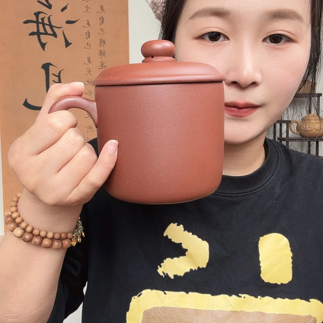 茶杯紫砂用****4微瑕紫砂盖杯封釉